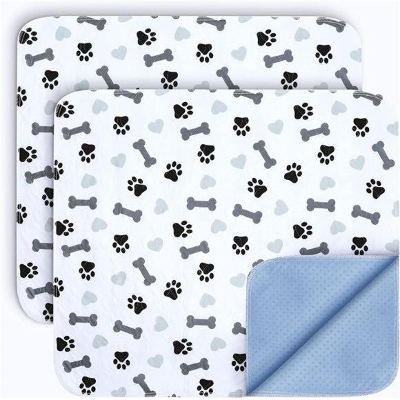 Pee Pads for Dogs, Machine Washable Reusable Puppy Pads (Pack of 2, 34x36) - Picture 2 of 6